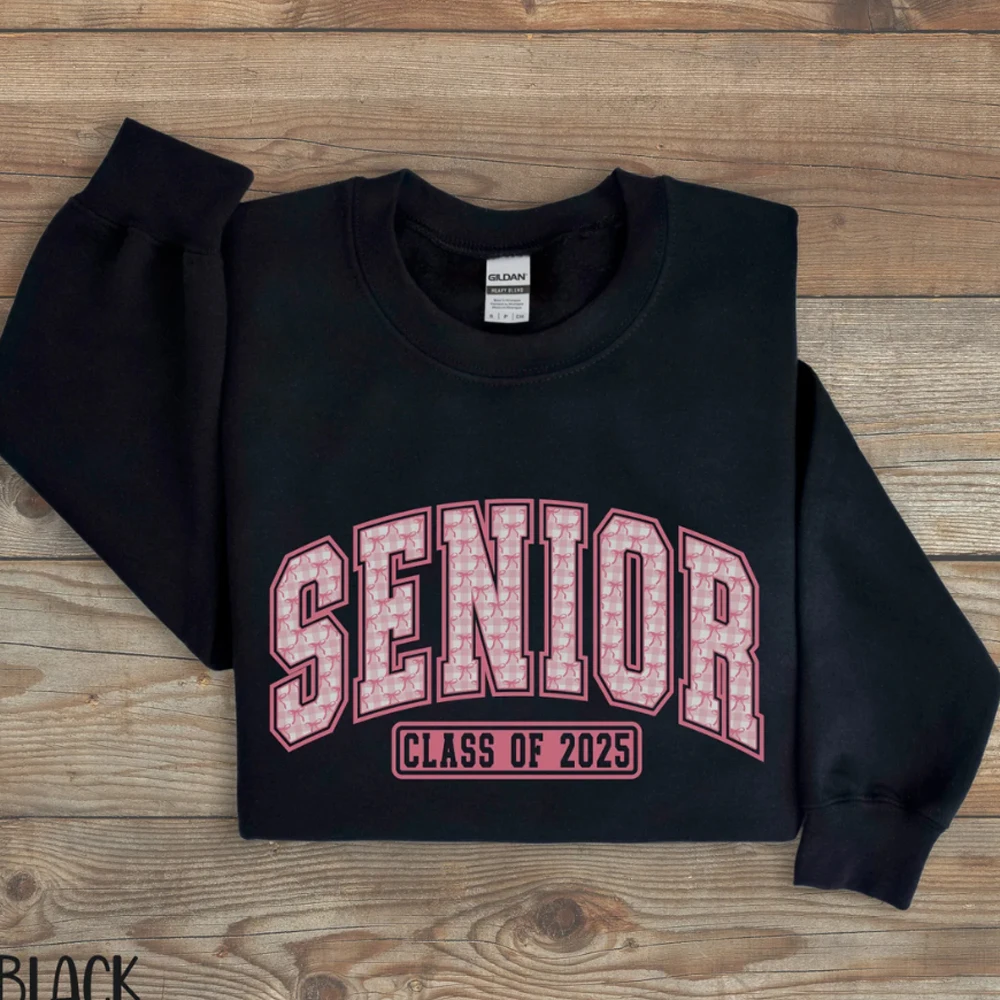 Senior 2025 Crewneck Sweatshirt Gift for High School Clothes Coquette 2025 Senior Sweater 2025 Graduation Gift Tees