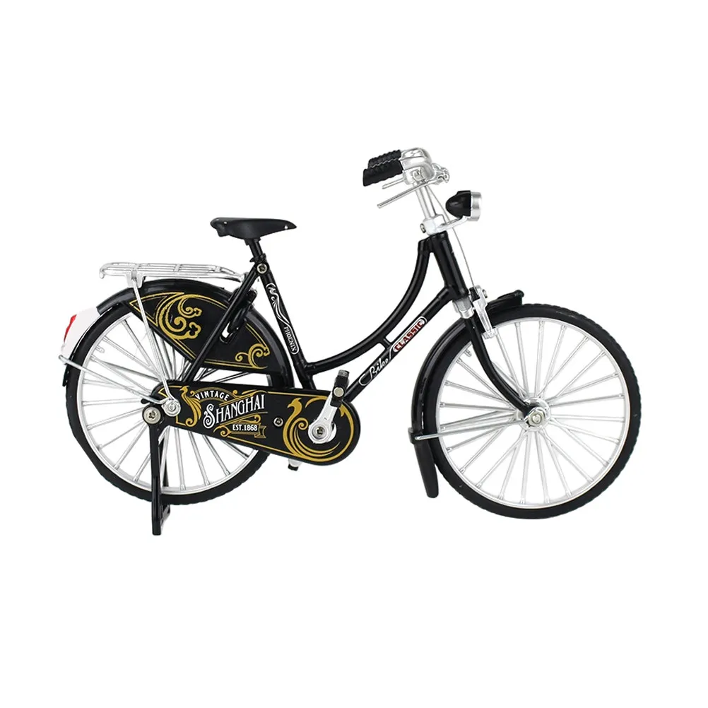 

Small Retro Alloy Bike Desktop Decor Vintage Style Miniature Cycling Sculpture Home Office Ornament Alloy Bike Model