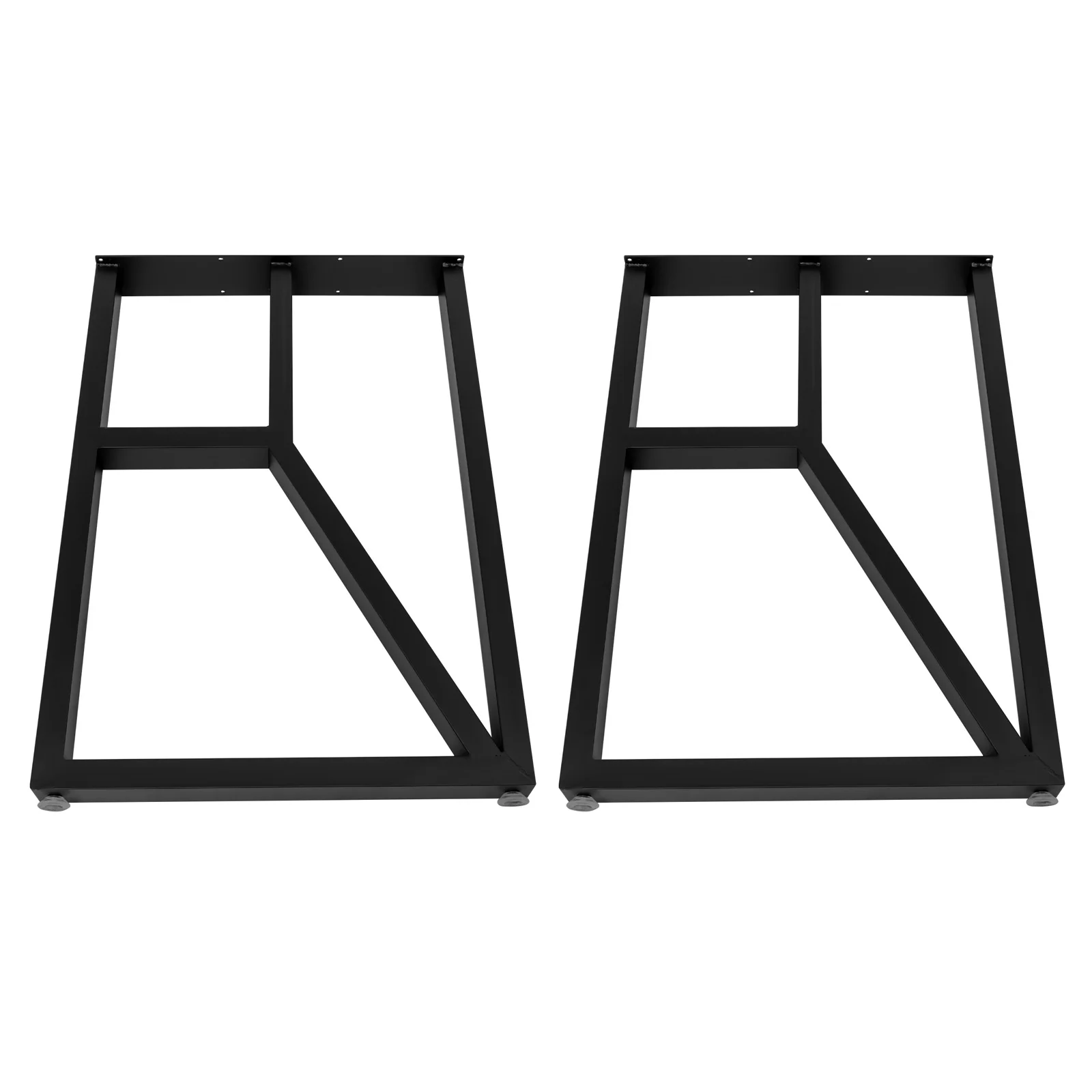 2PCS Table Legs Heavy Duty Square Tube Iron Desk Metal Furniture Legs