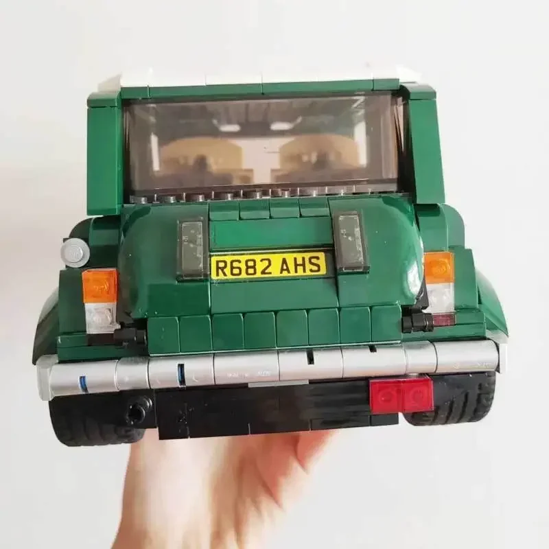 Groene MINI Cooper MK VII Auto Bouwstenen Bricks Compatibel 10242 Kerstcadeau Auto Model Speelgoed Kinderen Volwassenen Gift