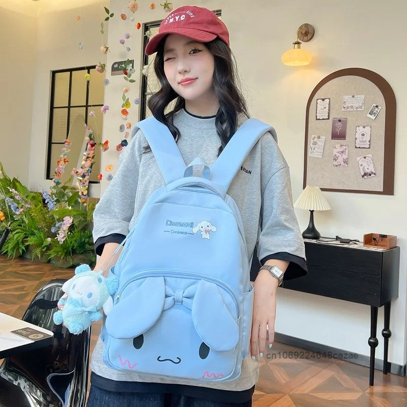 Sanrio Hallo Kitty Cinna moroll meine Melodie Kuromi süße Schultern Tasche Cartoon Plüsch Anhänger weichen y2k Mädchen Mode Pendler Rucksack