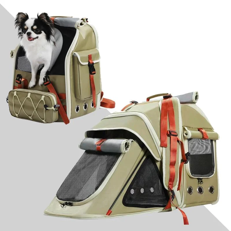 

Outgoing Portable Shoulders Bag Breathable Windows Cat Basket Expansion Design Transport Case Stable Load Capacity Pet Supplies