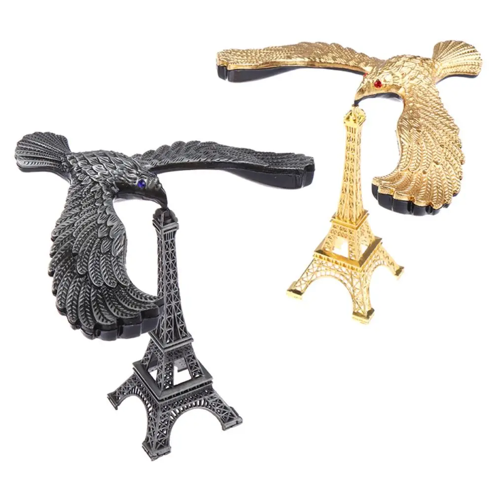 Metal Balance Eagle Charms Home Office Decor Desktop Crafts Eiffel Tower Building Ornament Levitation Figurines