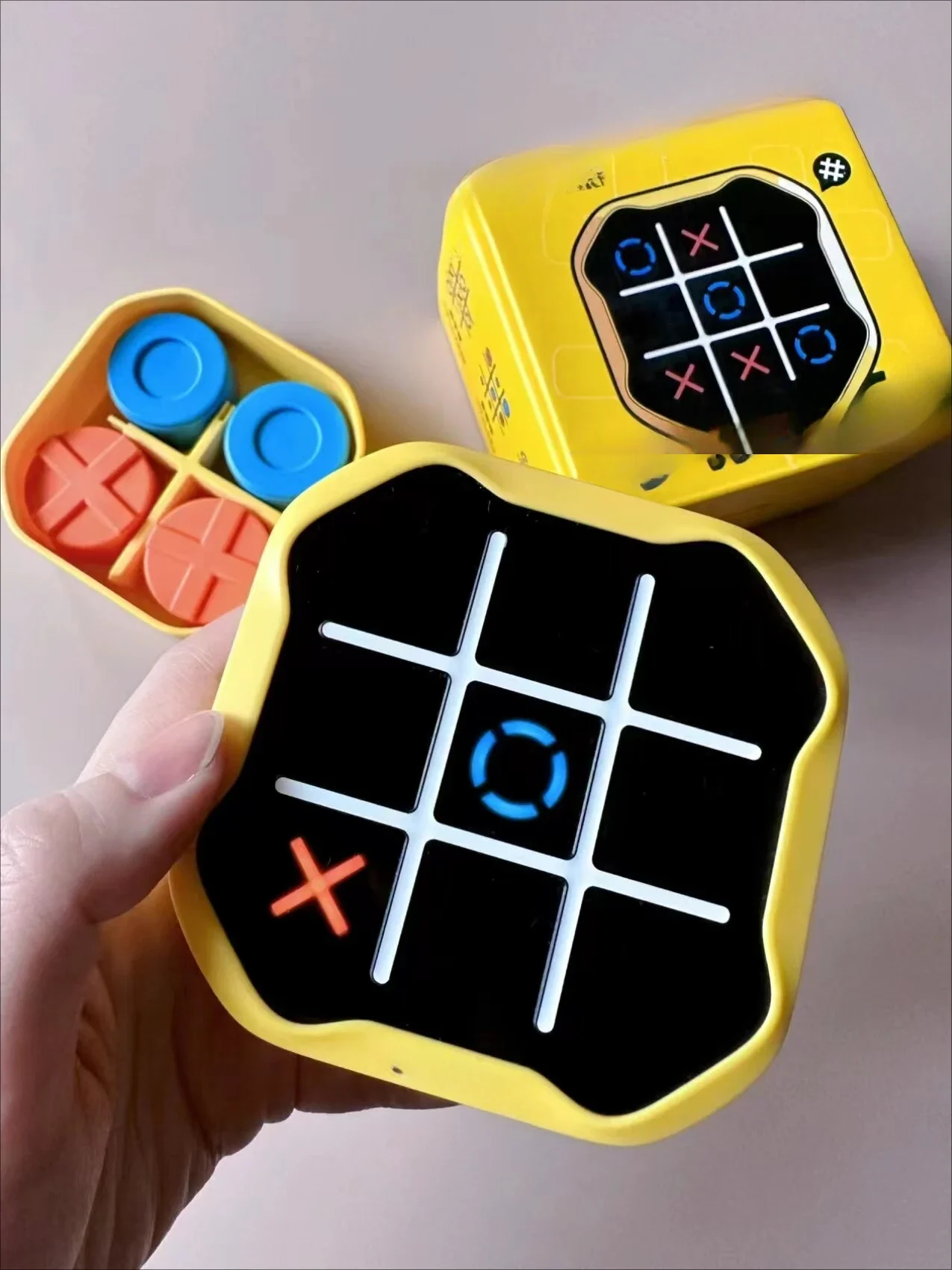 Tic-tac-toe 3-in-1 chess family board game toy birthday gift