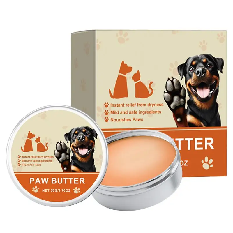 Dog Paw Pad Balm Paw Soother Balm 50g Dog Paw Cream And Lotion Moisturizes & Soothes Irritated Paws & Elbows Protects From