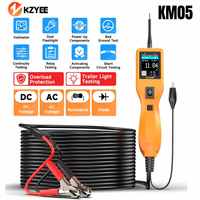 12V 24V Electrical Diagnostic Tool Short Finder Digital Voltage KZYEE KM05 Automotive Circuit Power Circuit Probe Kit