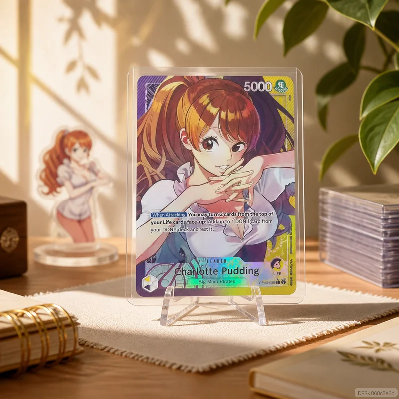 Charlotte Pudding OP08-058 en DIY OPCG Collection Cards Self Made Single Card Classic Game Anime Card Gift Toy 5PCS 10PCS Set