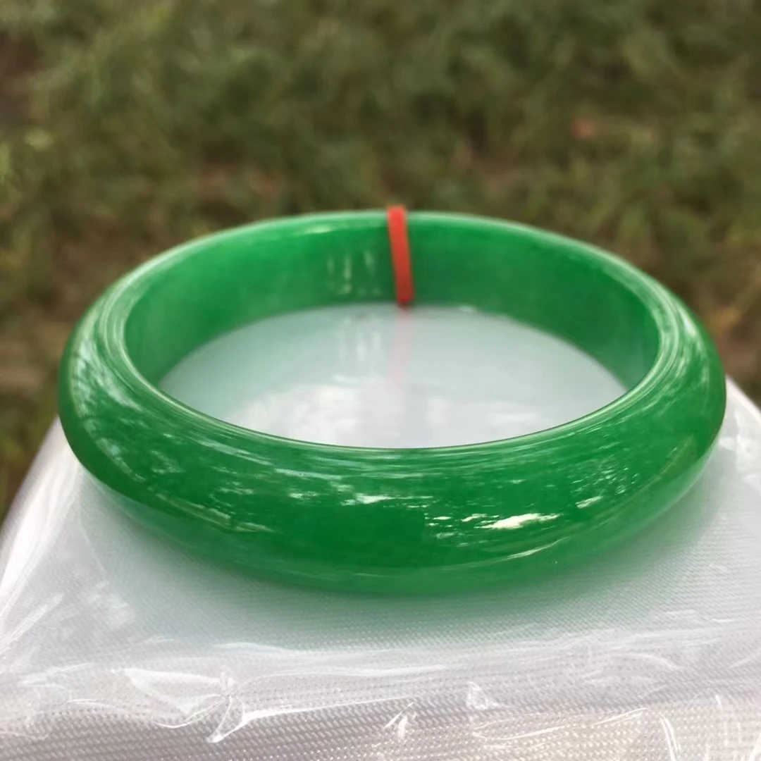 

AAAA Pure Natural Burma Jadeite perfect Green Precious Jade Bangle Exquisite Fashion Bracelet Accessories Gift Top Jewelry