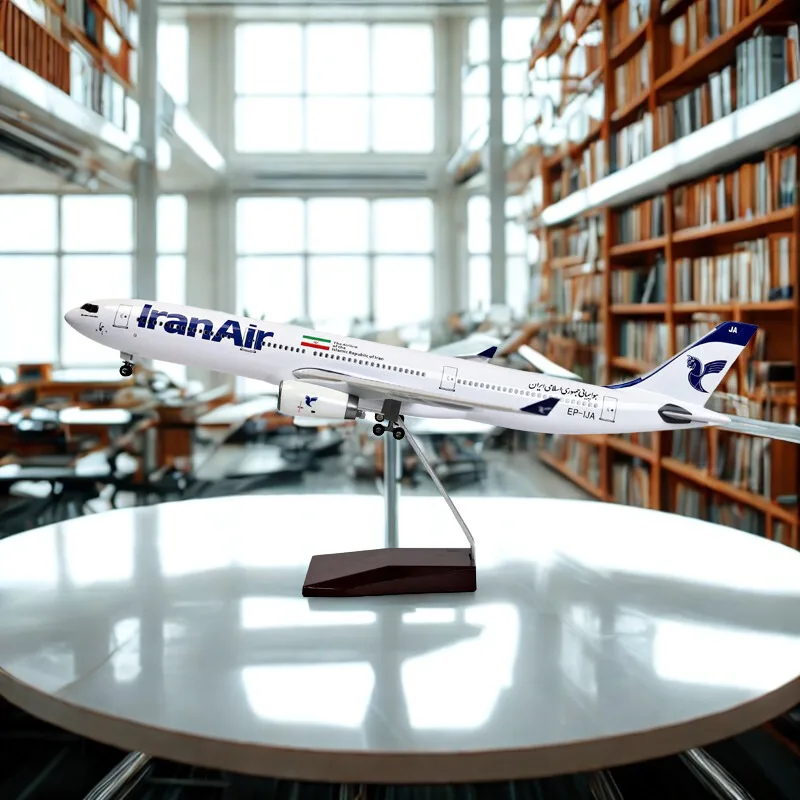

Diecast 1/135 47CM Iran Air Airbus 330 Aircraft Airlines Resin Model Airplane Display Passenger Plane Office Decor Gift