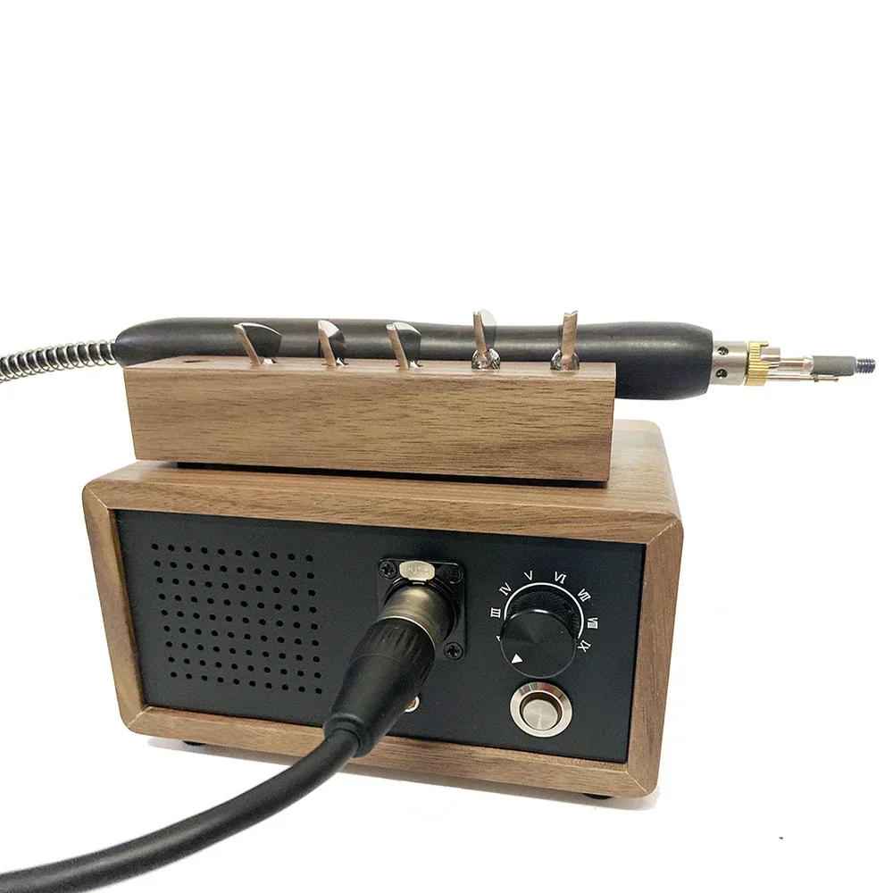 AC 100-240V Electric Creasing Edging Machine Leather Heating Handle Creaser Edger Crimper Tool Leather Craft Tools With 5 Tips