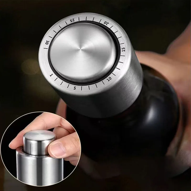 Weinflaschenverschlüsse, Vakuum-Weinstopfen, Weinsparer aus Edelstahl, Vakuumpumpe, Korken, halten den Wein wirklich frisch