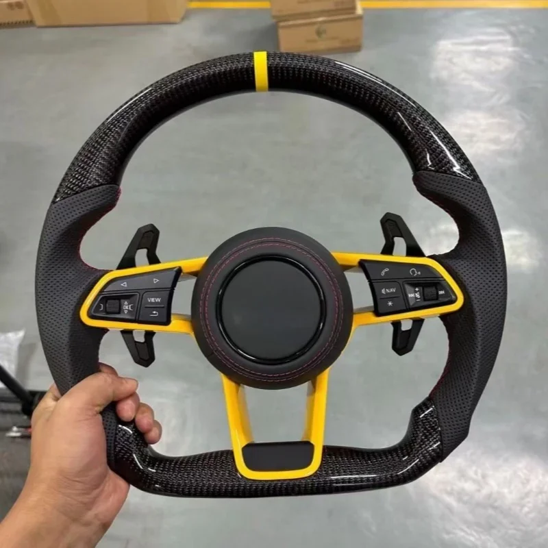 

Car Steering Wheel Assembly For Audi A3A4A5A6A7A8 R8 Universal multi-function Custom Steering Wheel Decoder Interior Accessorie