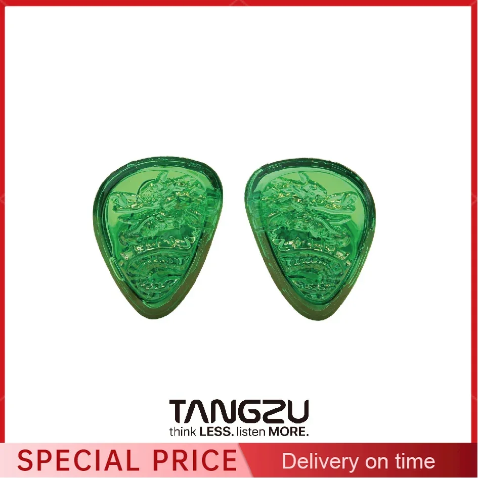 TANGZU WANER SG 2 Jade Dragon Edition 10mm PET Single Dynamic In-Ear Earphones with Silicone Storage Bag and Sancai wide bore