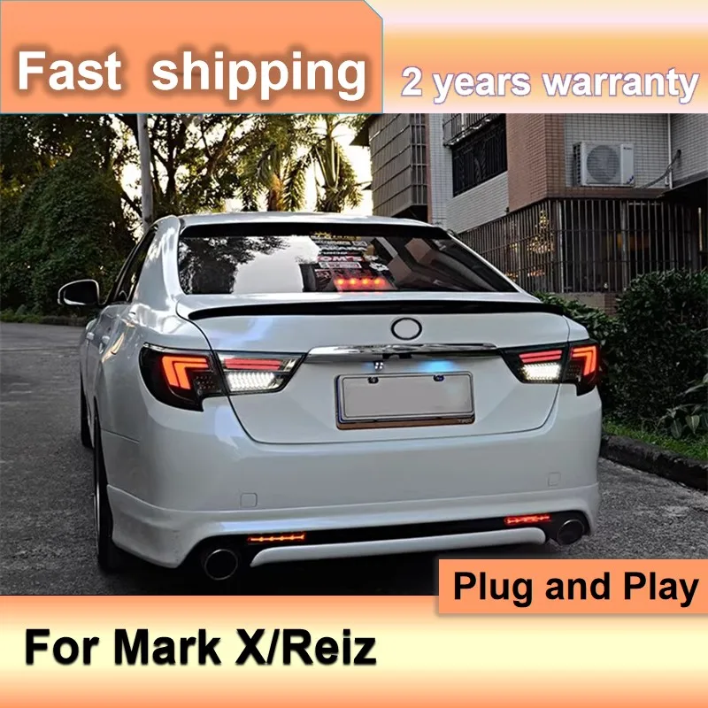 اكسسوارات السيارات لتويوتا مارك X الذيل ضوء 2013-2017 ريز الضوء الخلفي DRL الضباب الفرامل بدوره إشارة عكس