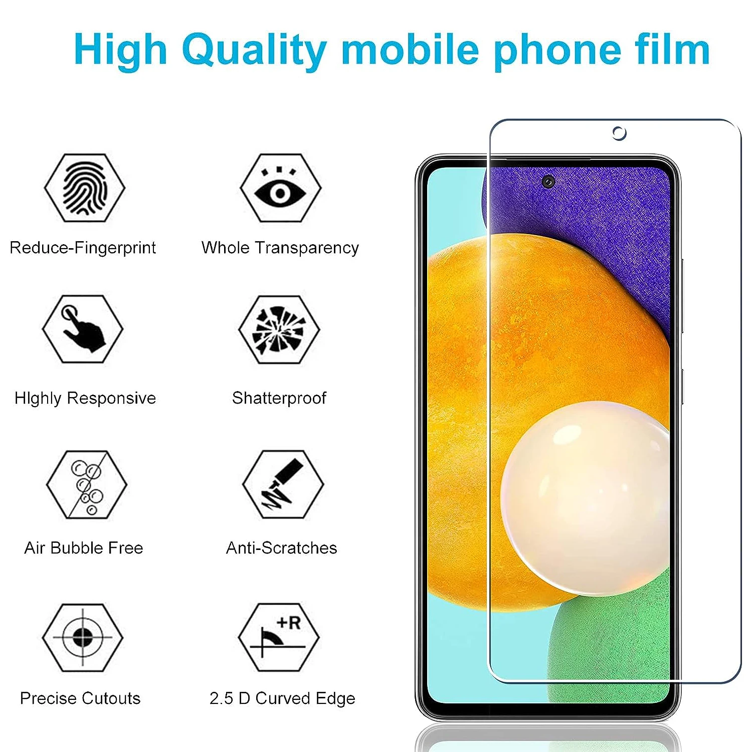 For Samsung Galaxy A52 A52s 5G Tempered Glass Screen Protector Glass Film