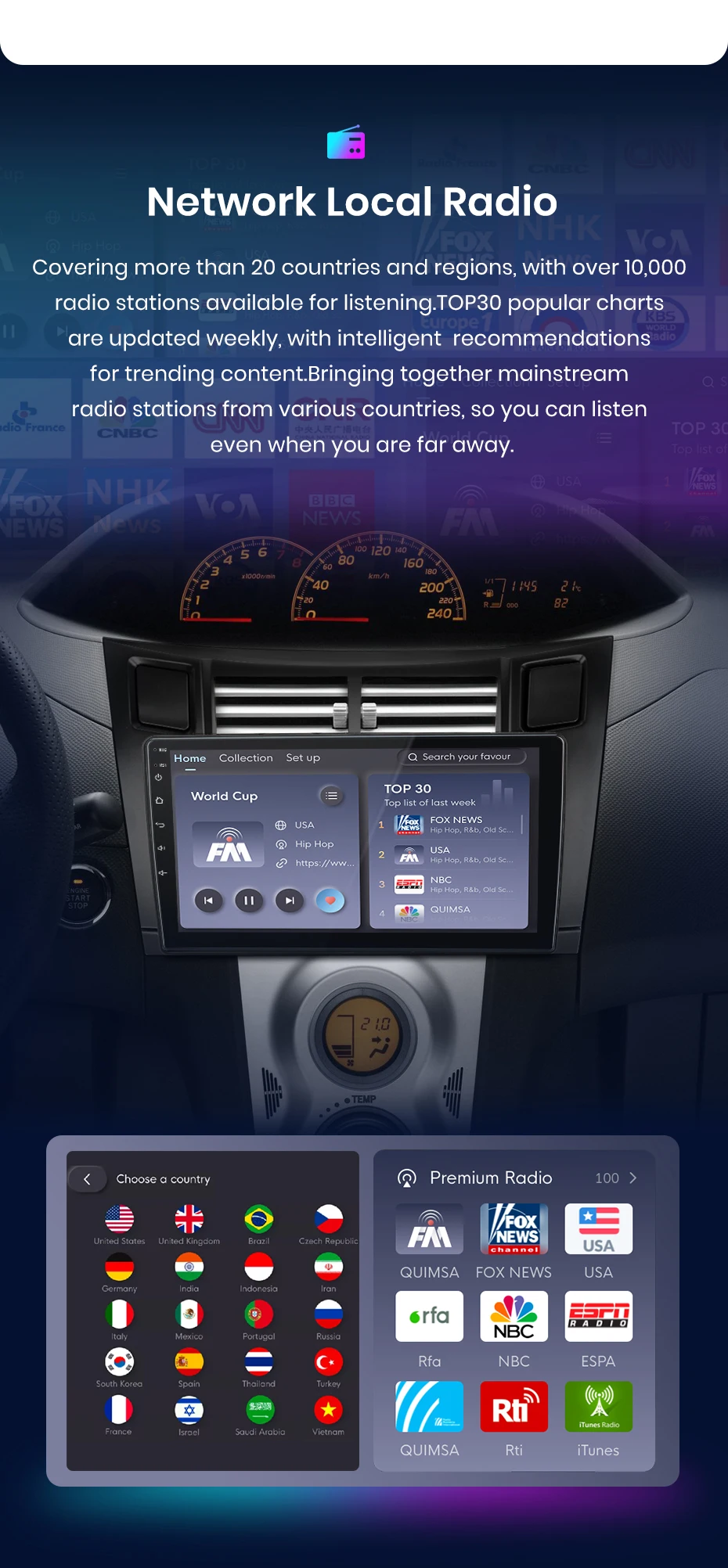 Junsun carplay android auto radio für toyota yaris 2005-2012 360 kamera auto intelligente systeme rds bt dsp 2 din autoradio – Detail 13