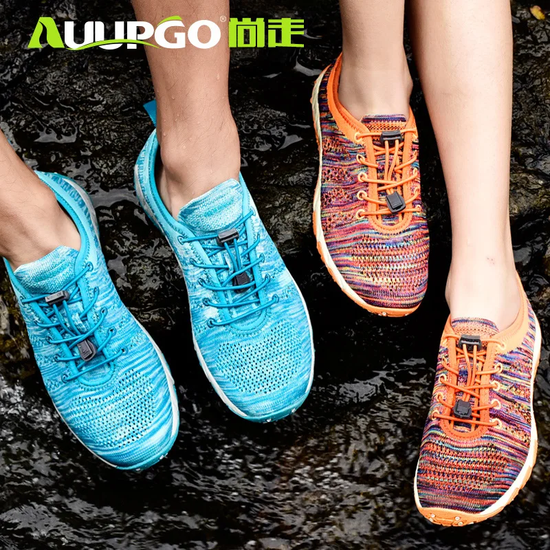 

AUUPGO Hiking Shoes Men Breathable Outdoor Sports Climbing Shoes mesh aqua shoes women Trekking Sneakers ankle boots water shoes