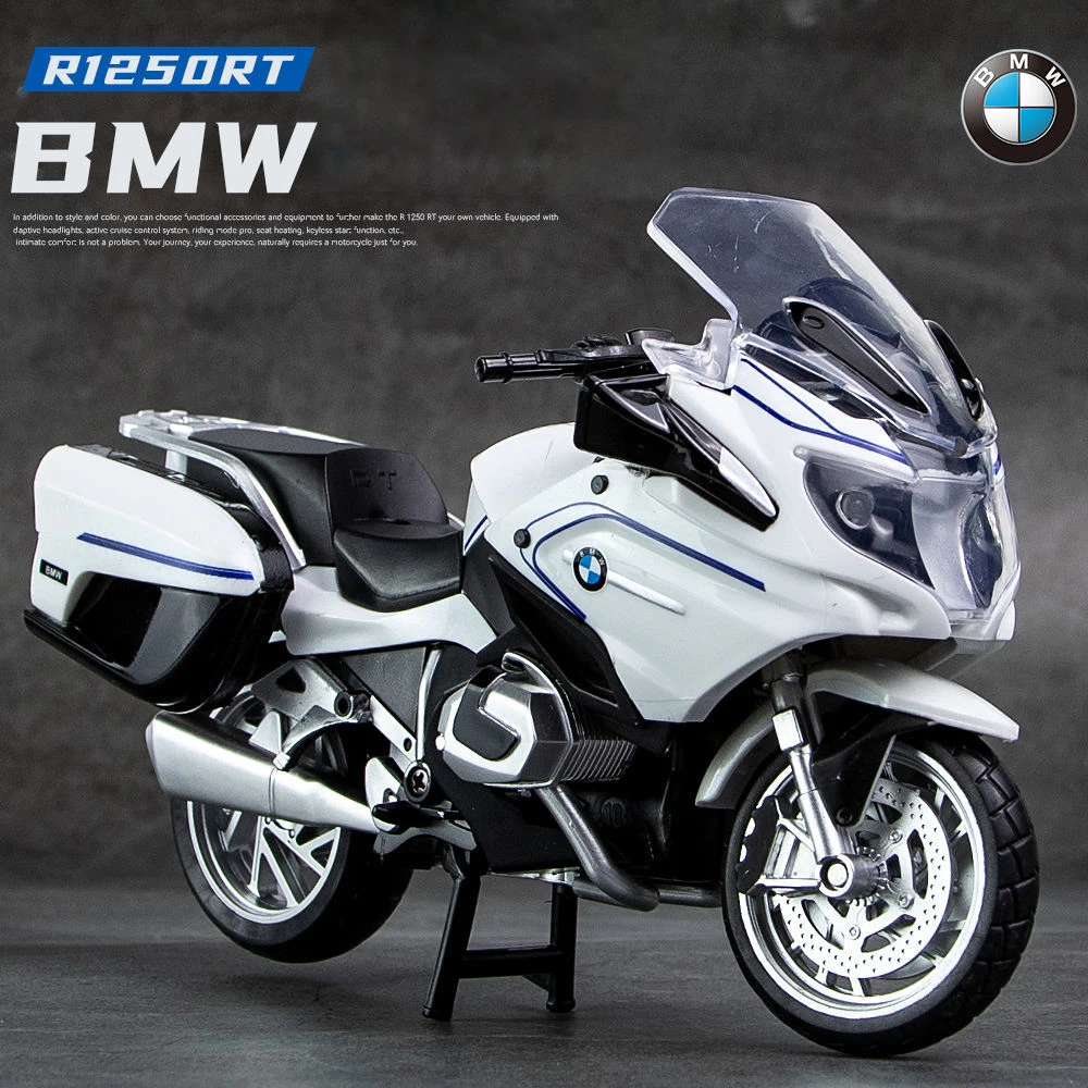 1:12 BMW R1250RT 합금 다이 캐스트 오토바이 모델 장난감 차량 컬렉션, 소리 및 조명 오프로드 오토사이클 장난감 자동차