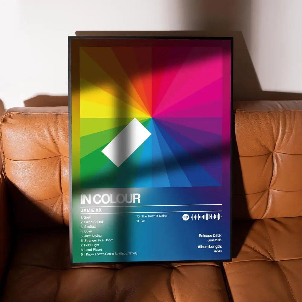 في اللون جيمي xx ملصق ذاتي اللصق الفن ورق مقاوم للماء ملصق جدار الفن ديكور غرفة طباعة 50X70 ديكور المنزل #1