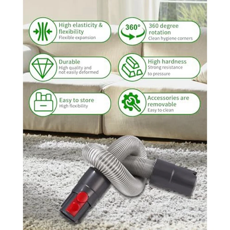 Ersatz schlauch anschluss für Dyson v15, v11, v10, v8, v7 Staubsauger mit flexiblem Anschluss düsen verlängerung schlauch