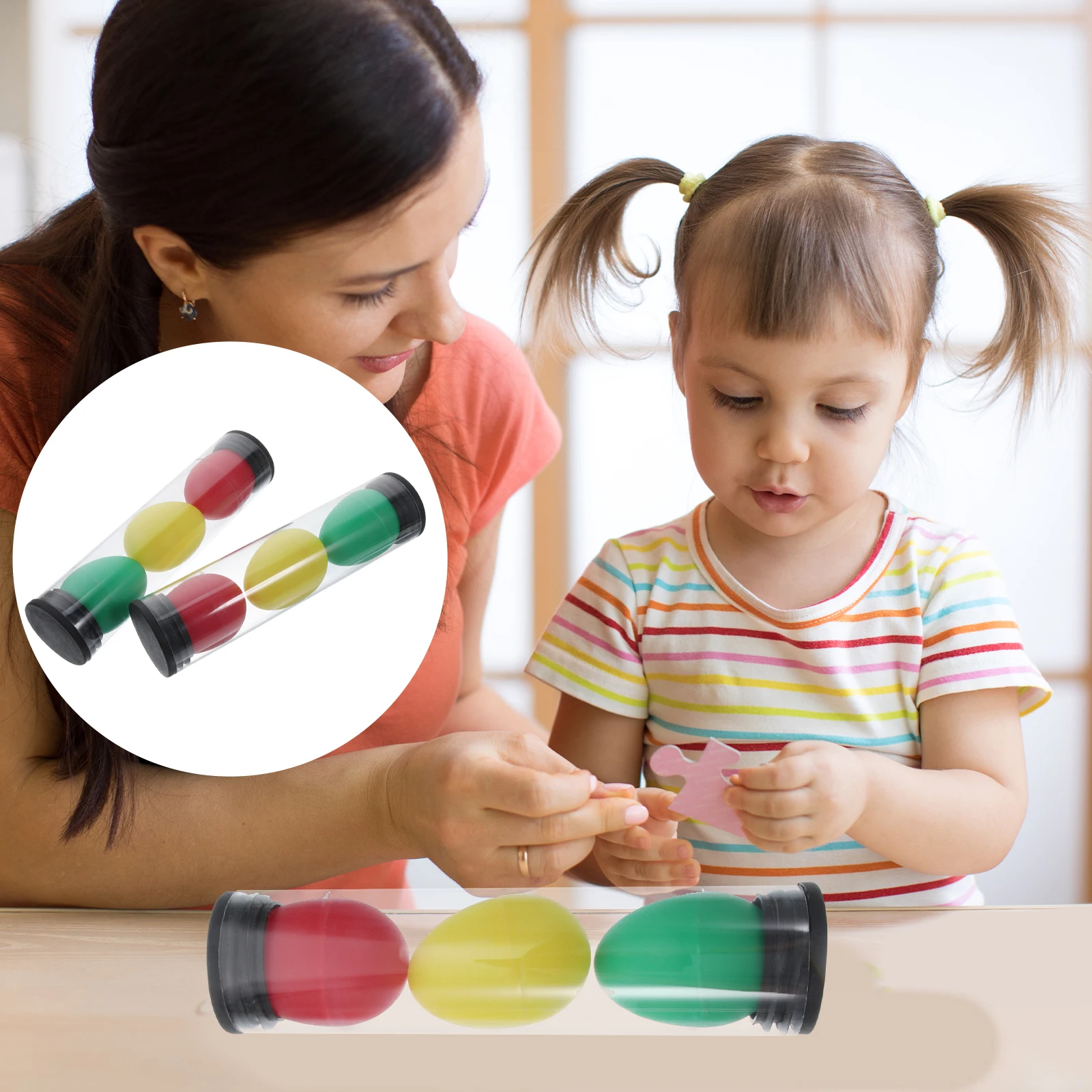 

2 Sets Sand Cone Percussion Instrument Kids Toy Abs Preschool Instruments Child