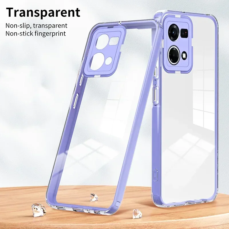 360 ° Shockproof Case For OPPO Reno 11F 11 Pro 10 8 7 Pro 4G 5G A79 5G A98 A78 A77 A38 A16 A17 Luxury 3-in-1 HD Transparent Case