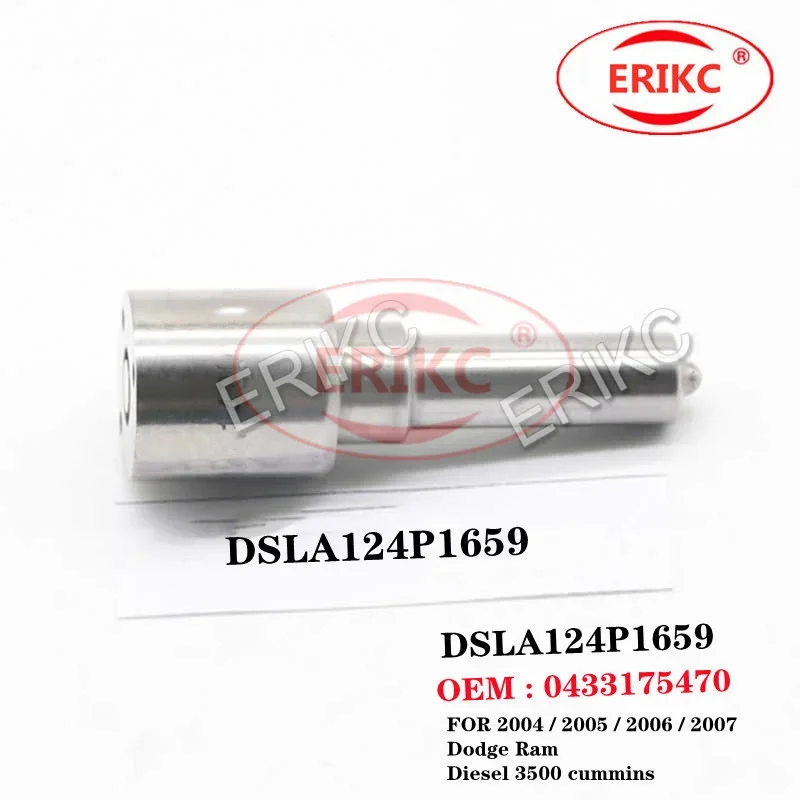 ERIKC DSLA124P1659 Fuel Injection Nozzle DSLA 124 P1659 OEM 0433175470 Parts DSLA 124P 1659 for 0445120103 0445120114 Dodge