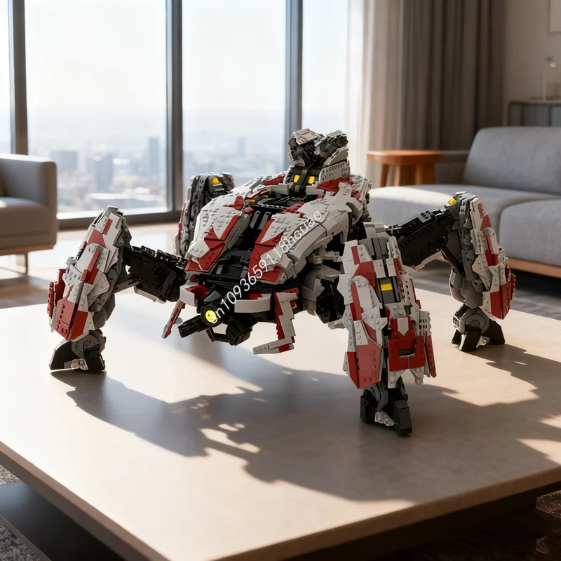 

6869 шт. MOC Halo, модель скарабана, строительные блоки, архитектурная игрушка, сделай сам, рождественские подарки, идея, образовательный кирпич, детский день рождения