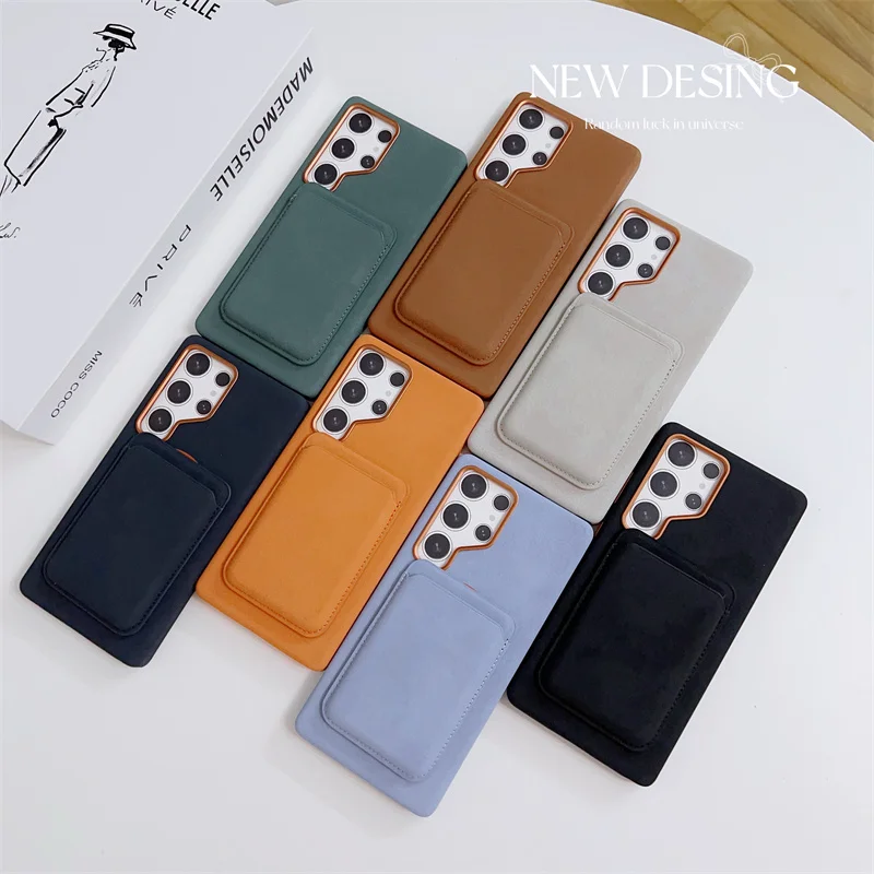 

PU Leather 2 in 1 Detachable Magnetic With Card Holder Phone Case For Samsung Galaxy S24 S25 Ultra Plus Magsafe Shockproof Cover