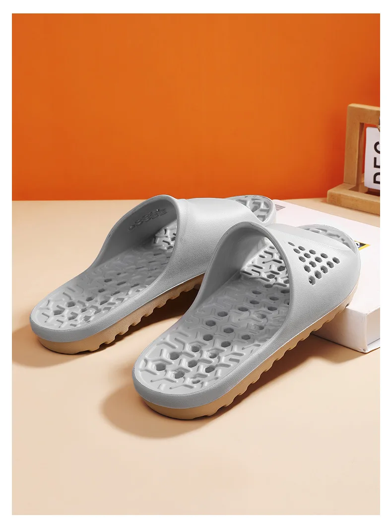 Pantuflas Antideslizantes para Parejas, para Baño, Interior y Exterior, Sandalias Planas de Verano, Pantuflas Suaves de EVA