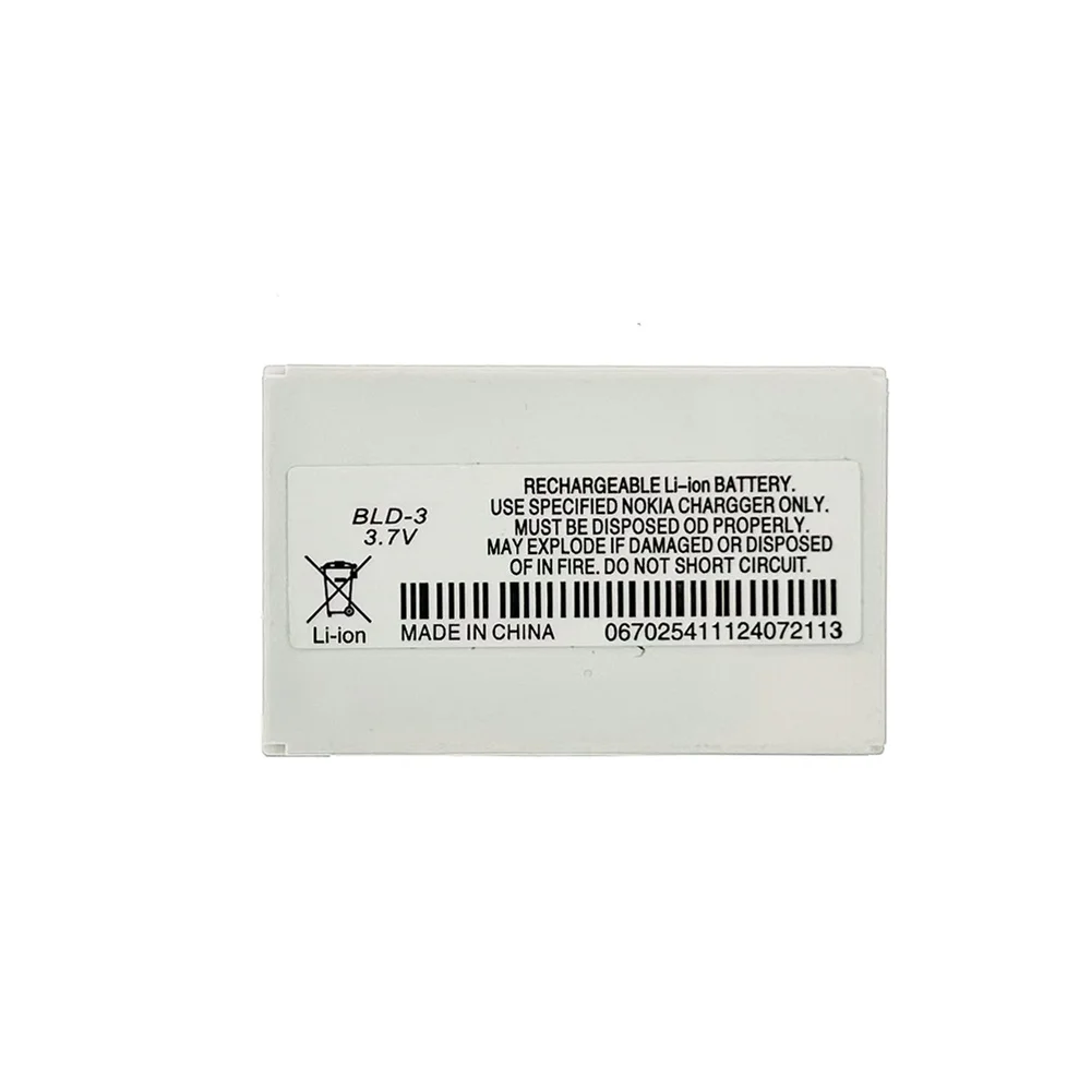 Genuine BLD-3 BLD3 3.7V 800mAh Lithium Polymer Battery For Nokia 210 2100 3300 6220 6610 7250 I6260 6200 6610 6610i 7250i BLD-3