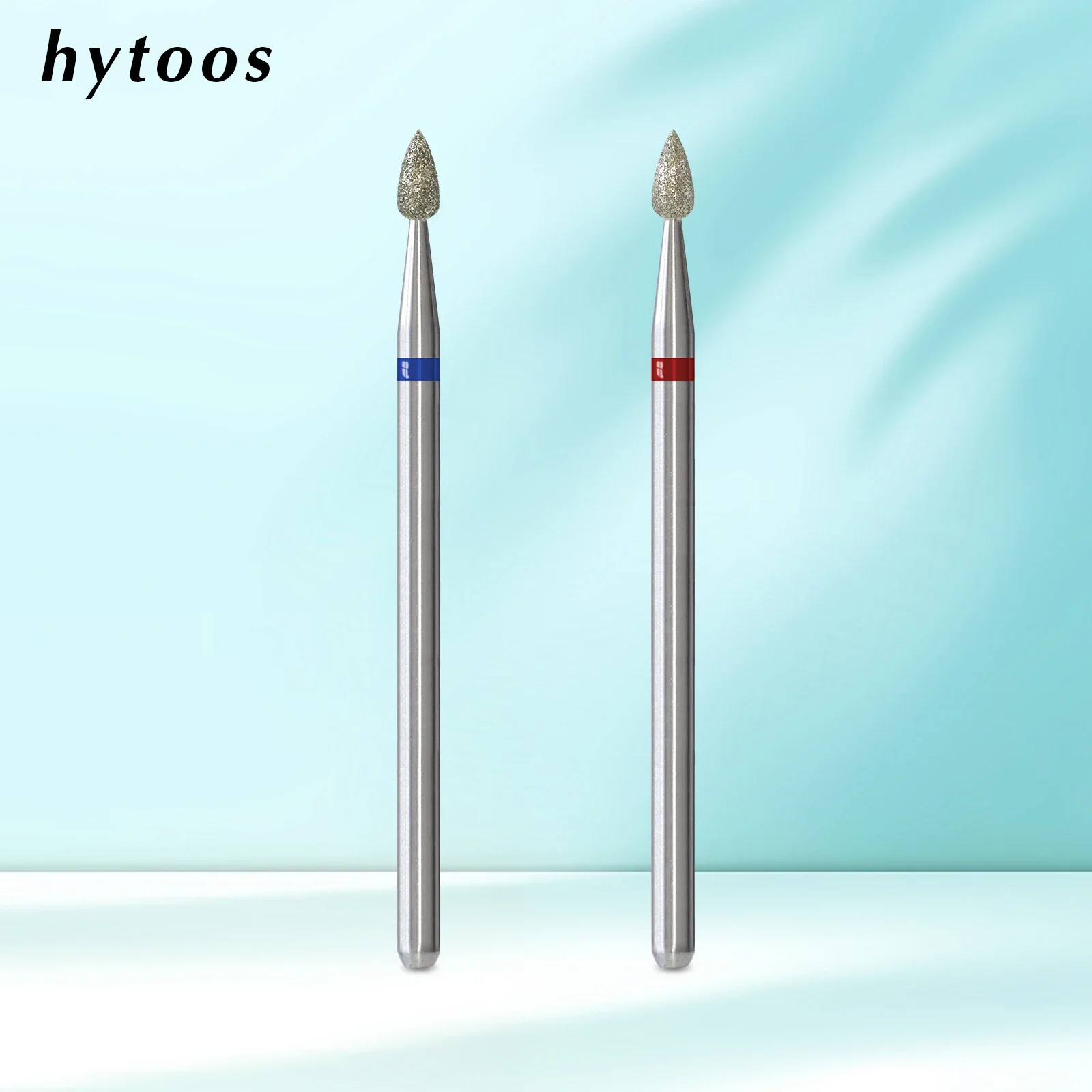 HYTOOS WaterDrop cutícula brocas para uñas profesional diamante ruso broca de uñas seguridad debajo de las uñas limpiador de piel muerta herramientas de rebabas