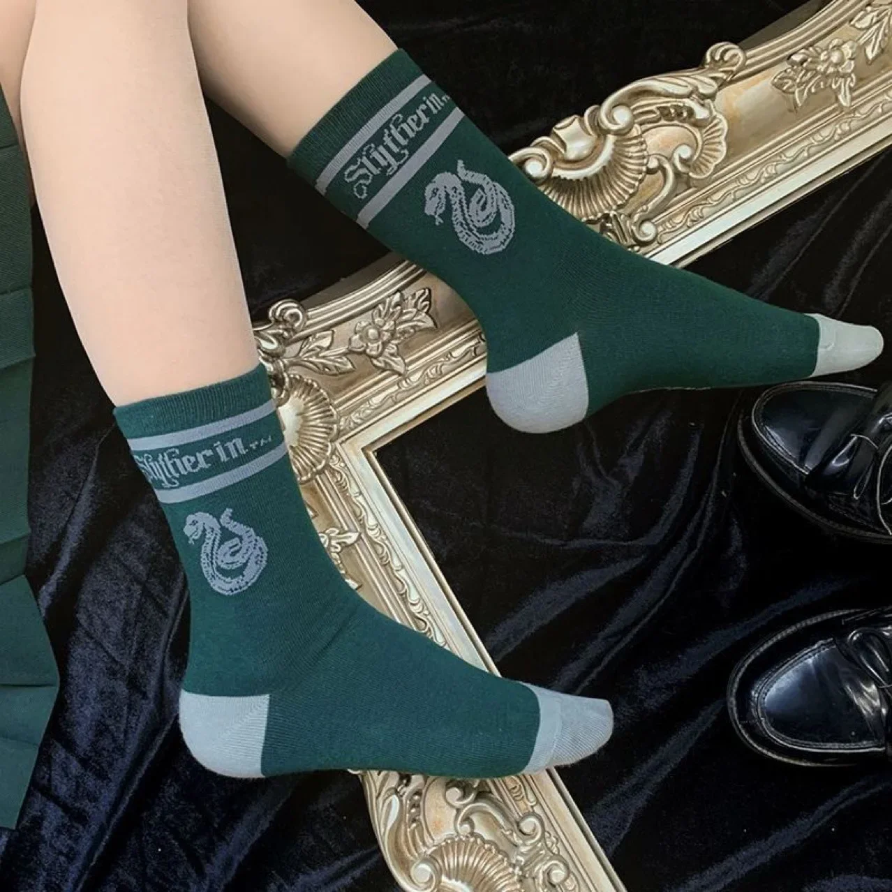 Calcetines de algodón de Harry Potter para niños, medias de Hogwarts, Gryffindor, Slytherin, Hufflepuff, Ravenclaw, accesorios de ropa, regalo de vacaciones