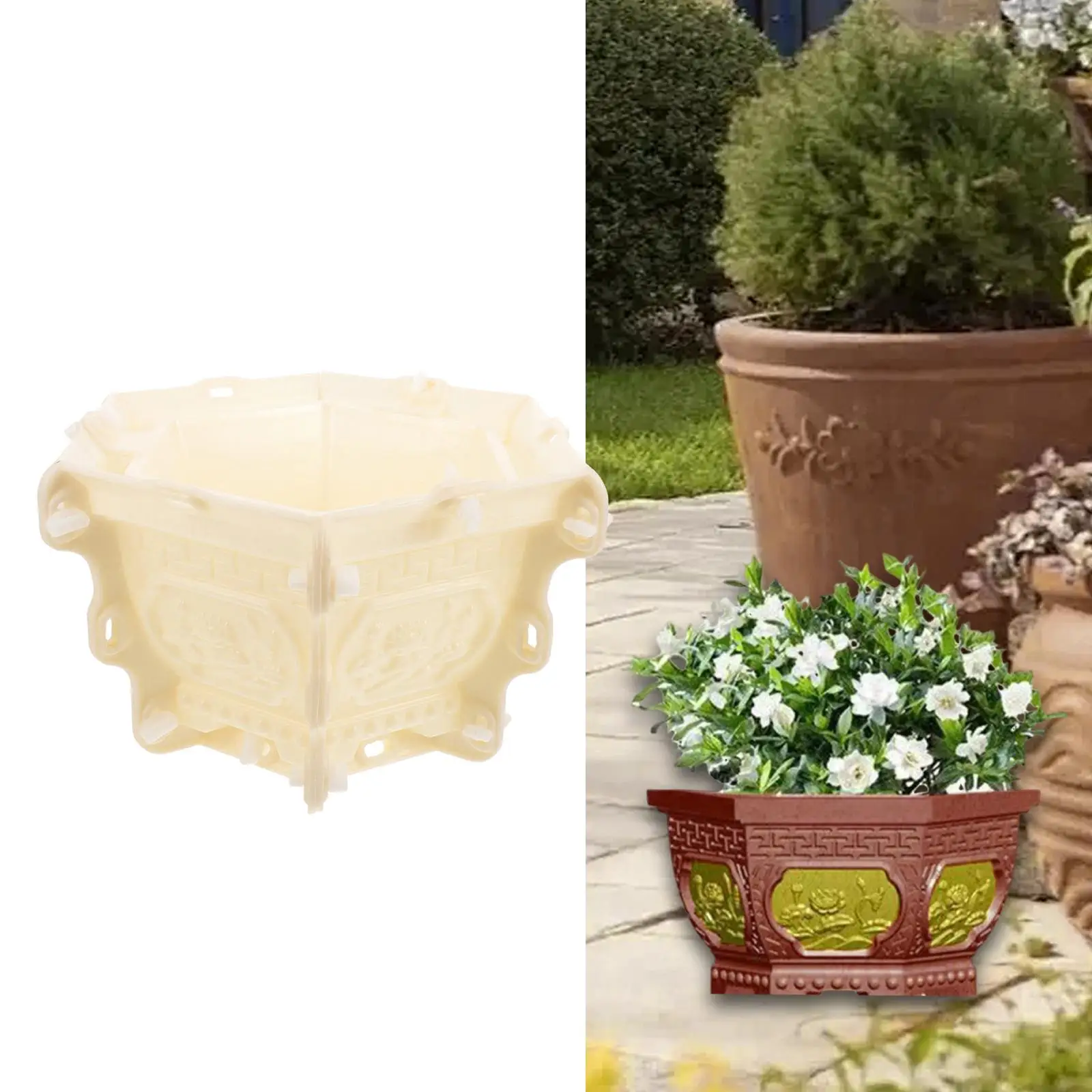 

European Flowerpot Mould Garden Home Decor Desktop Decorations Concrete