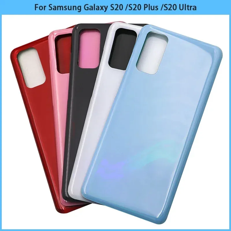 لسامسونج غالاكسي S20 g980 S20 plus الغطاء الخلفي الخلفي S20 الترا الباب الخلفي ثلاثية الأبعاد لوحة زجاجية الإسكان لاصق استبدال #3