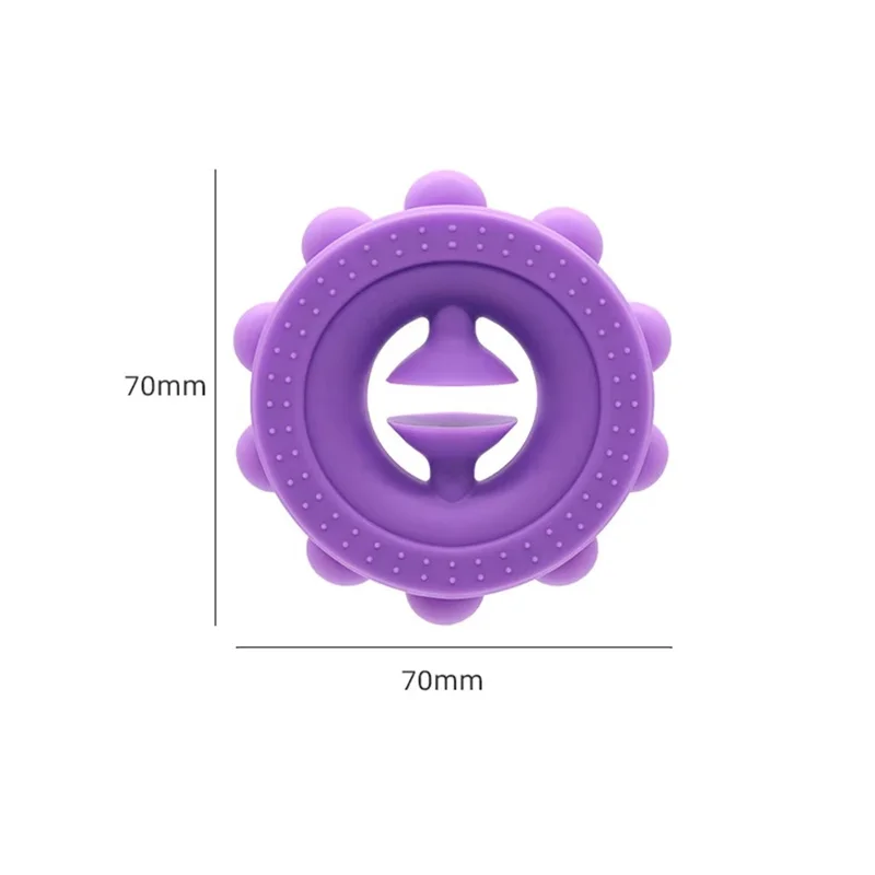 Environmentally Friendly Silicone Grips Strength Devices Decompression Toys Rehabilitation Training Grip Strength Circle