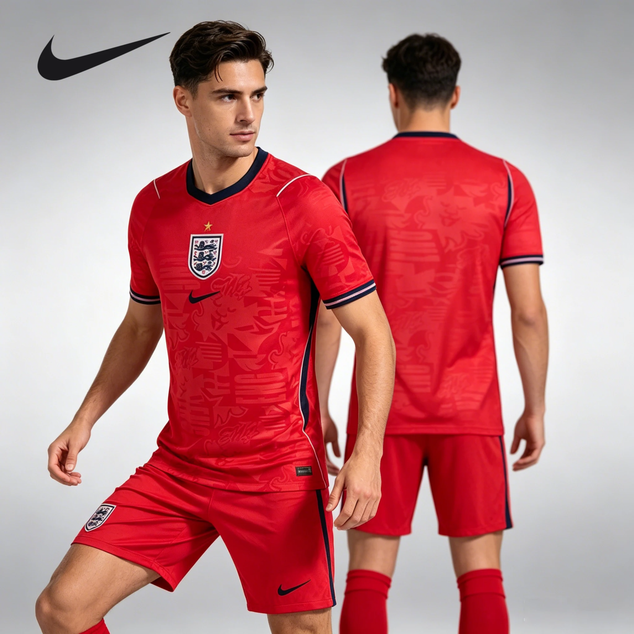 Camiseta de Fútbol Nike Dri-FIT Unisex Versión Aficionado de la Selección de Inglaterra para la Copa Mundial 2026, Secado Rápido, Manga Corta, IB5361-624