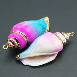 Natural Shell Exquisite Fashion Pendant Gold-plated For Jewelry Making DIY Necklace Bracelet Earrings Handmade Accessories