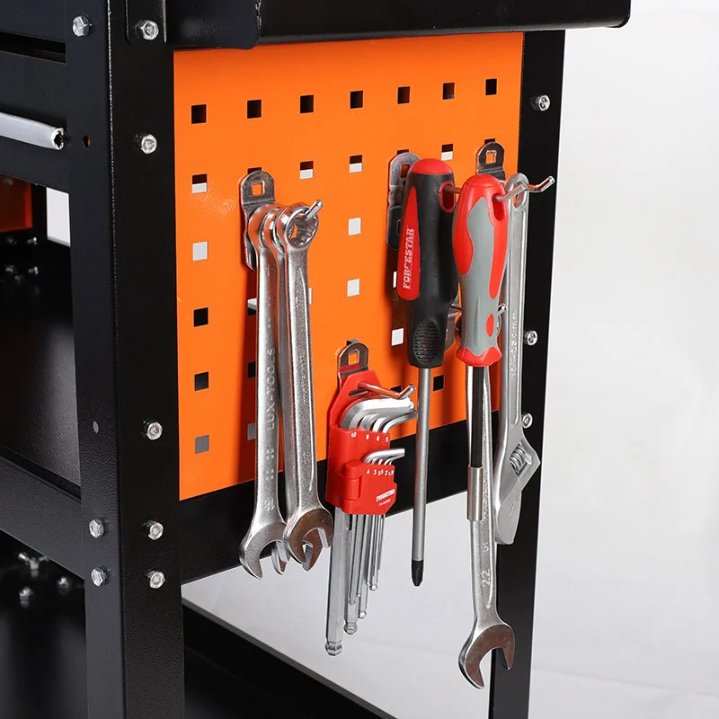 Carrello portautensili a 3 strati con ruote Carrello portautensili meccanico Carrello portaoggetti industriale Strumento per magazzino garage di grande capacità 