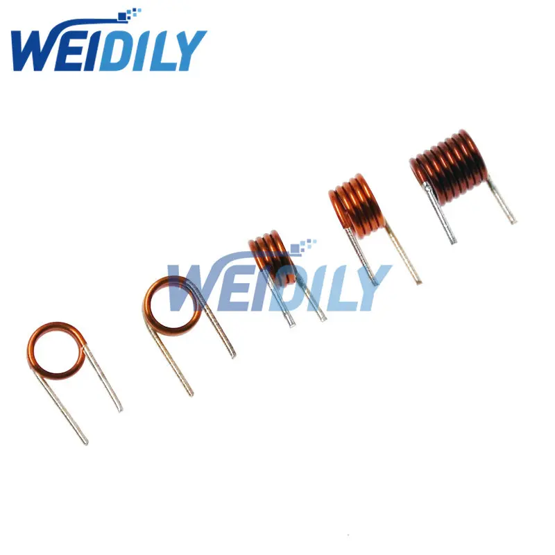 50PCS Coil Inductor Kit 3.5*7.5T*0.7 3.5*4.5T*0.7 3.5*3.5T*0.7 3.5*2.5T*0.7 3.5*1.5T Hollow Coil Inductance FM Copper Wire Set