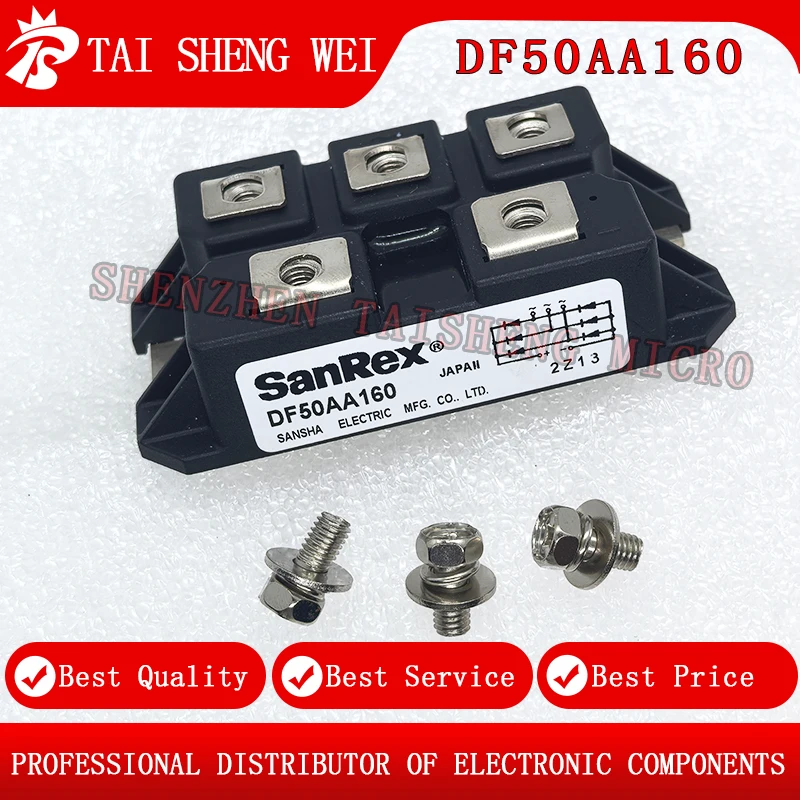 1PCS Brand New DF50AA160 Three-Phase Rectifier Bridge Module DF50AA160 DF50AA