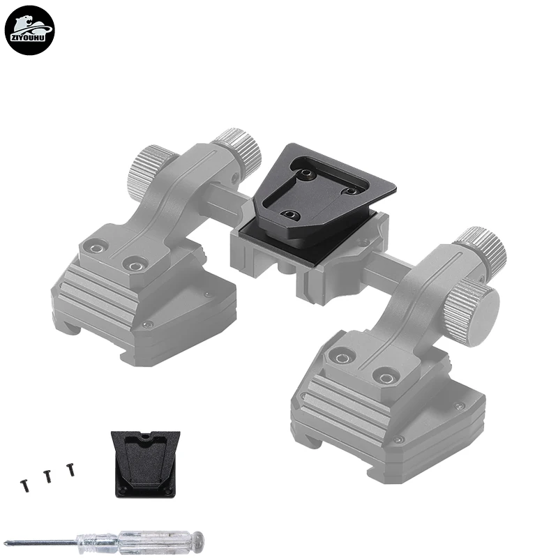 Schwalben schwanz brücke Adapter halterung Schnalle für nvg10 nvg120 kopf getragenes Nachtsicht gerät binokulare Metalls chnalle Zubehör