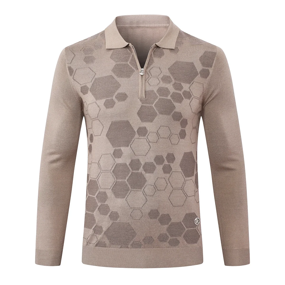 DIKU-suéter de lana CPTG para hombre, suéter cálido informal con cremallera, tejido recto, estampado elástico, calidad, talla grande, M-5XL, 2024, novedad de 2025