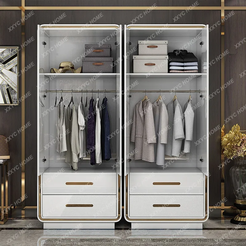 A  Bedroom 1modern simple assembly Nordic combination overall economical door master bedroom light luxury