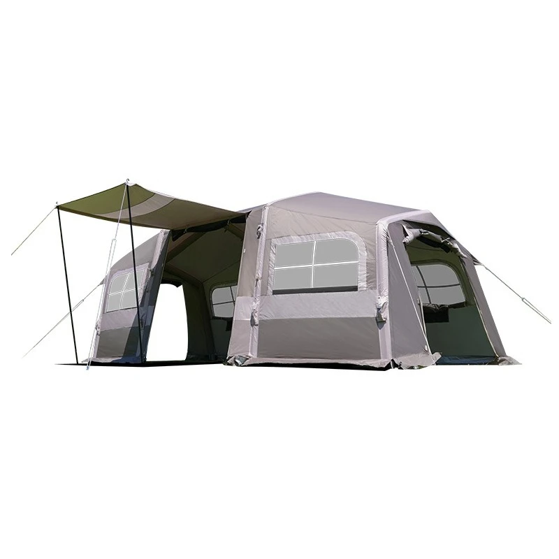 

Inflatable fantasy home tunnel outdoor tent camping equipment two rooms and one hall thickened riot