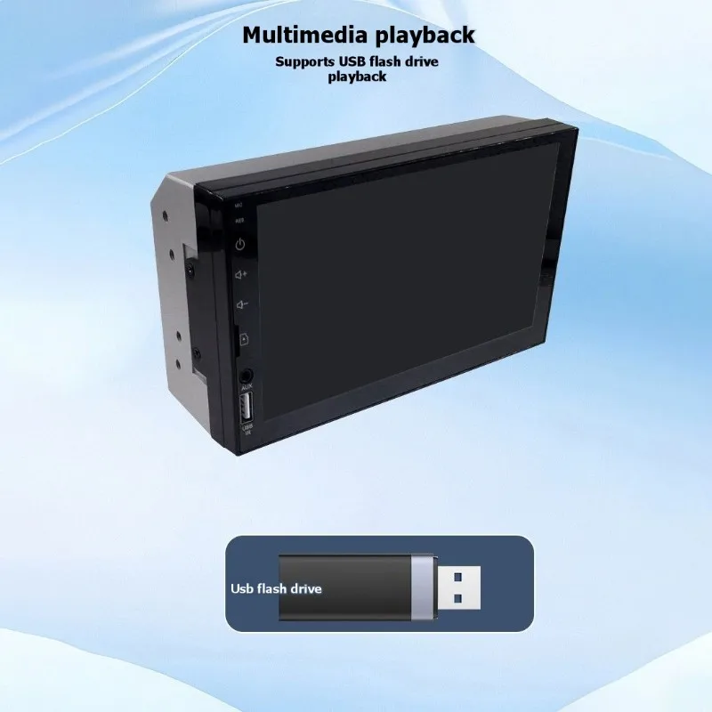 

7-Inch HD Car MP5 Player With Capacitive Touchscreen, Bluetooth, Carplay - Supports Multiple Video Formats