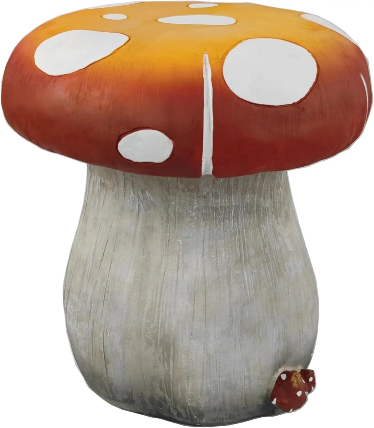

Oversized Mushroom Resin Stool Sculpture for Garden, Lawn, Patio Outdoor Decoration Red 13.3'' High