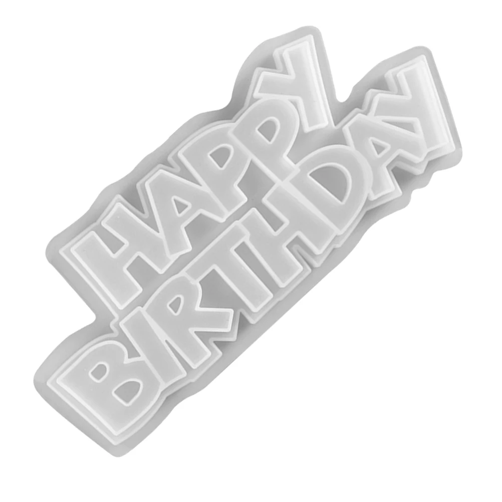 

Silicone Mold Hanging Tag Birthday Pendant DIY Chocolate Crystal Epoxy Resin Jewelry Molds Reusable Craft Gift Making