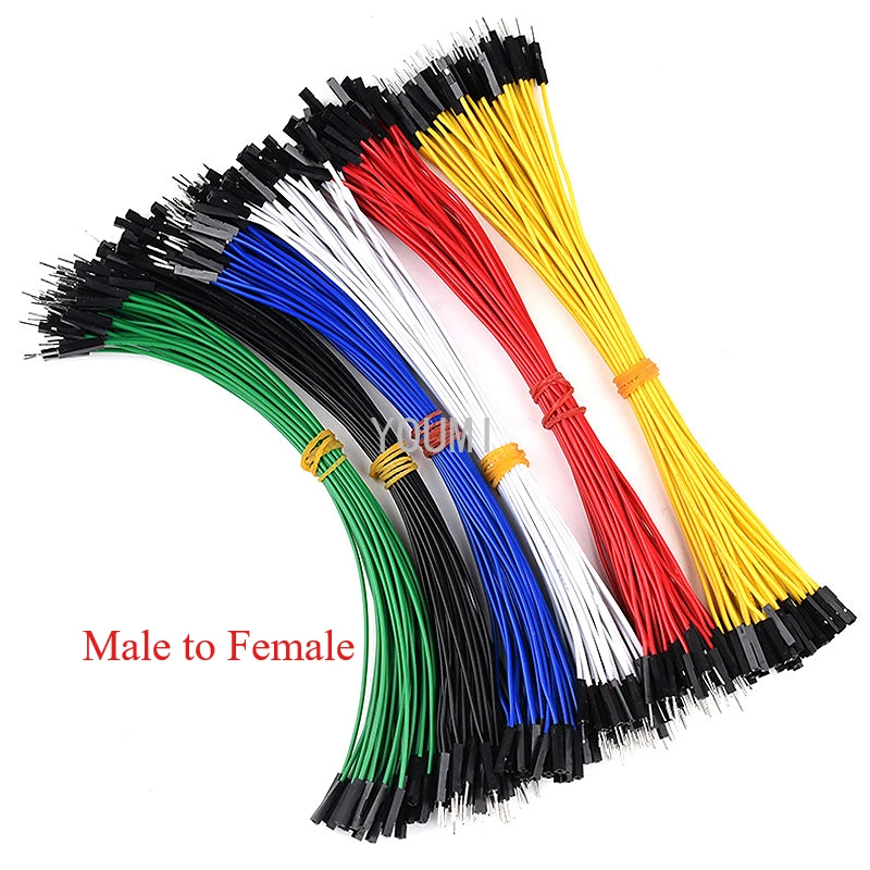 100pcs Breadboard Dupont Cable 2.54mm Male Female Dupont Jumper Wire Cable DIY Electronic 1P Connector 10CM 20CM 30CM26AWG