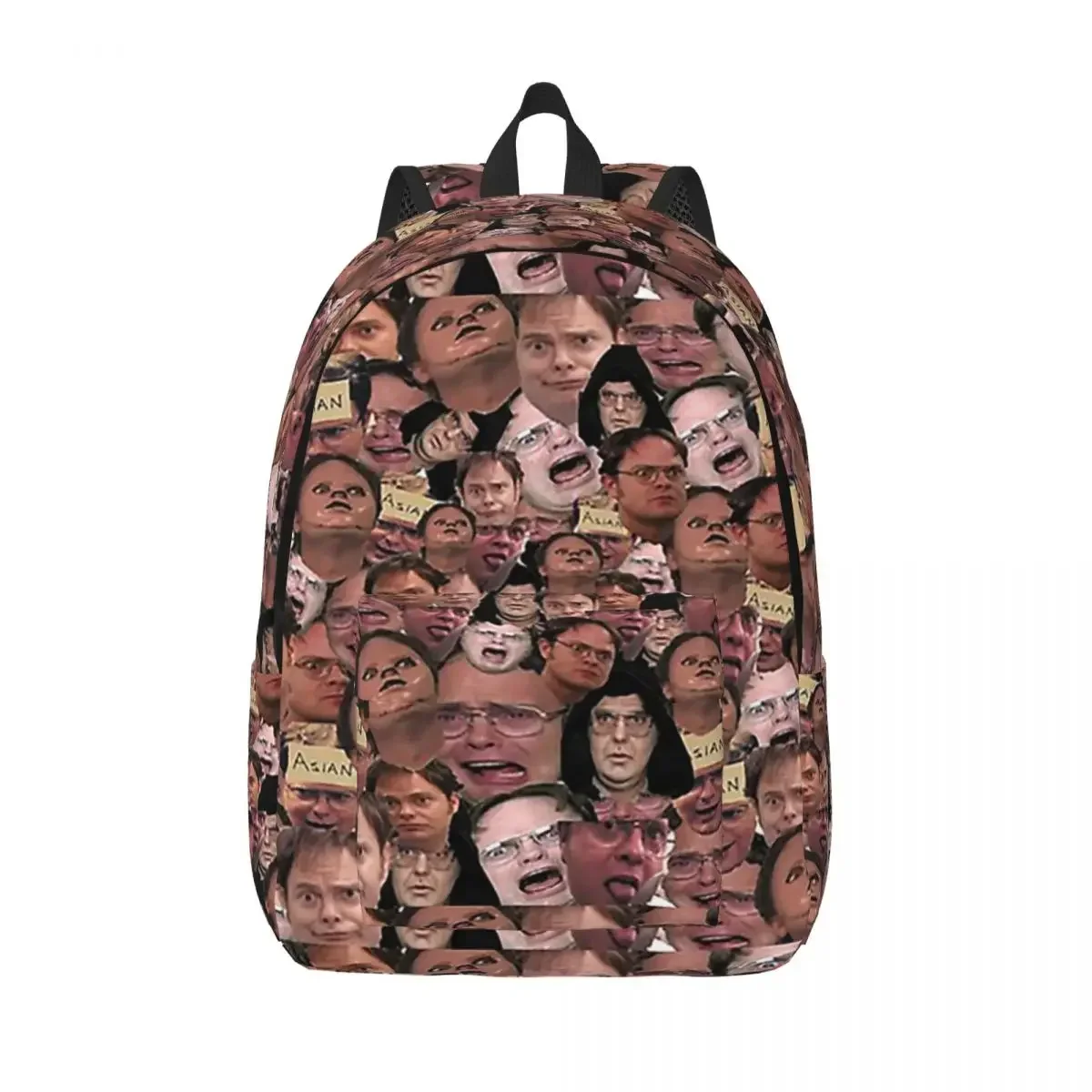 Dwight Schrute The Office Tv Show Backpack for Men Women Casual High School Hiking Travel Daypack College Shoulder Bag Durable